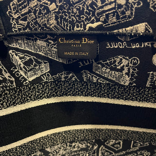 DIOR Small Plan de Paris Embroidered Canvas Book Tote Bag