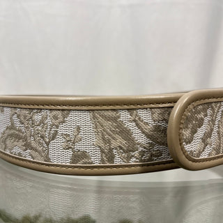 VERSACE  Heritage Barocco Jacquard Beige Belt 75/30