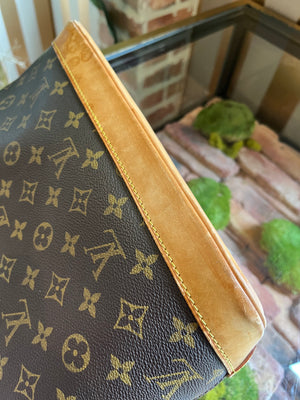 Louis Vuitton Alma monogram PM Brown Leather Cloth ref.109406 - Joli Closet