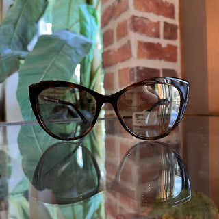 VERSACE MOD 4348 Brown Tortoise Acetate Oversized Sunglasses