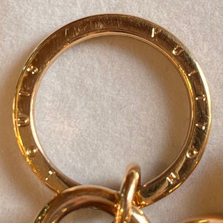 LOUIS VUITTON Gold New Wave Bag Charm & Key Holder