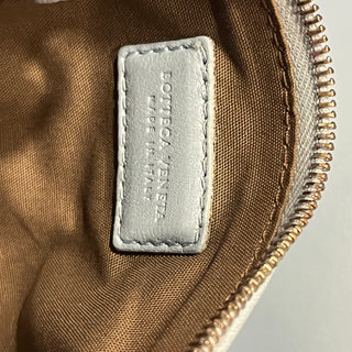 BOTTEGA VENETA Blue Intrecciato Nappa Leather Drawstring Crossbody