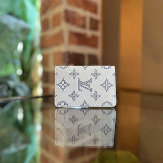LOUIS VUITTON Monogram White Shadow Calfskin Leather Pocket Organizer