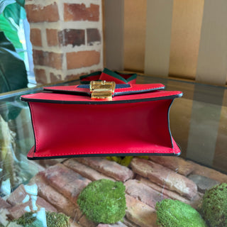 GUCCI Red Sylvie Mini Top Handle
