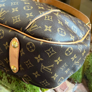 LOUIS VUITTON Galleria PM Brown Monogram Canvas Hobo Bag