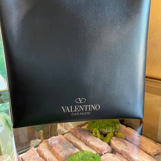 VALENTINO GARAVANI Messenger Black Leather Crossbody Bag