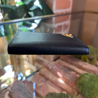 PRADA Bifold Black Saffiano Leather Wallet