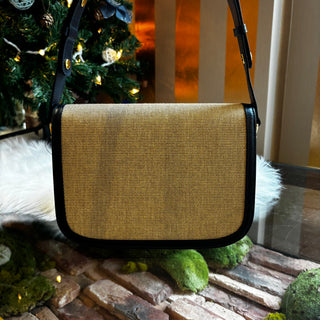 GUCCI 1955 Horsebit Canvas Shoulder Bag