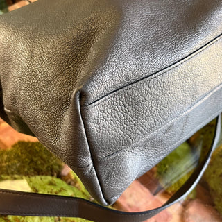 SALVATORE FERRAGAMO Mika Gray Leather Tote Bag