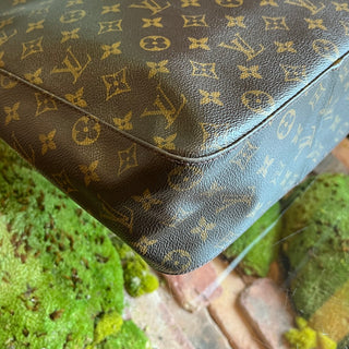 LOUIS VUITTON Looping GM Brown Monogram Canvas Vintage Shoulder Bag