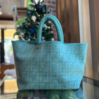 FENDI Shopper Cashmere FF Knit Tote