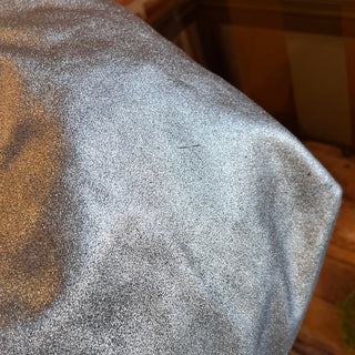 TIFFANY & CO Reversible Metallic Silver Suede Tote Bag