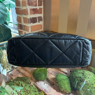 CHANEL 19 Black Quilted Tote Bag