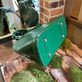 LOUIS VUITTON Alma PM Green Epi Leather Top Handle Bag