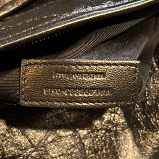 SAINT LAURENT Niki Medium Crackled Calfskin Shoulder Bag