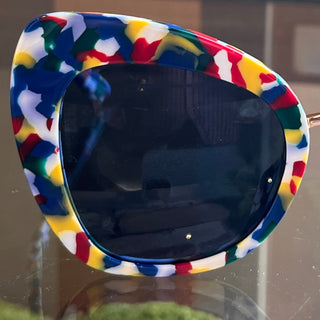 DOLCE&GABBANA DG 4319-F Multicolor Acetate Cat Eye Sunglasses