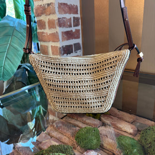 LOEWE Raffia Mini Hammock Crossbody