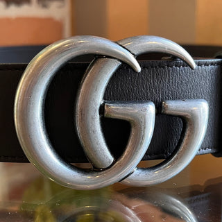 GUCCI GG Brown Marmont Leather Belt SZ 85/34