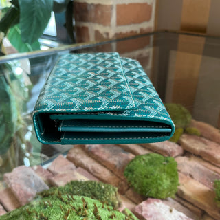 GOYARD Varenne Continental Green Wallet TS3855