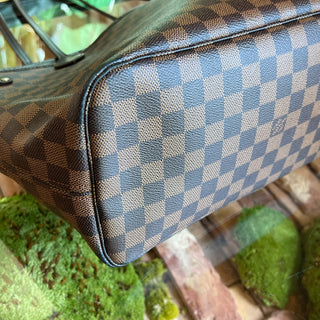 LOUIS VUITTON Neverfull MM Damier Ebene Canvas Tote Bag