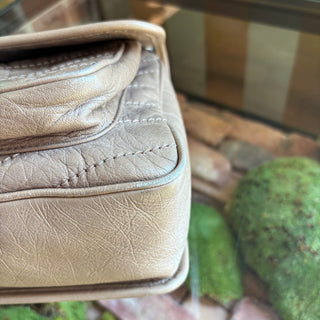 SAINT LAURENT Beige Leather Niki