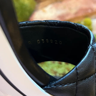 CHANEL CC Black Quilted Lambskin Mule Sandals SZ 39.5 (US 9.5)