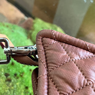 MZ WALLACE Terracotta Quilted Nylon Box Crossbody Bag