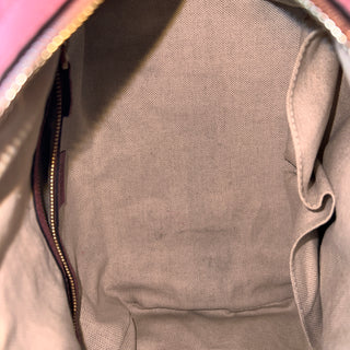 GUCCI Joy Boston Purple Guccissima Embossed Leather Satchel Bag