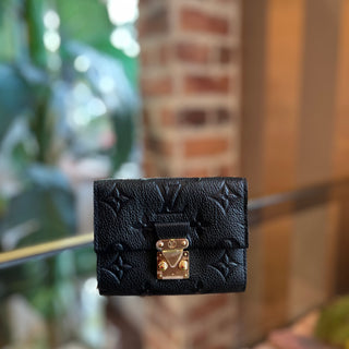 LOUIS VUITTON Black Empriente Metis Compact Wallet