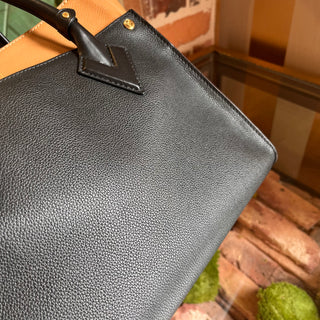 LOUIS VUITTON On My Side Black Calfskin Monogram Tote Bag