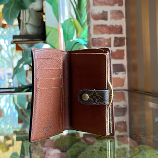 LOUIS VUITTON French Brown Monogram Canvas Vintage Wallet
