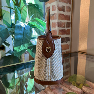 LOUIS VUITTON Petit Bucket NM Brown Raffia