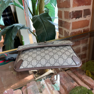 GUCCI Neo Vintage Beige GG Supreme Canvas Belt Bag
