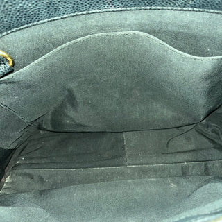 CHANEL GST Grand Shopper Black Caviar Leather Quilted Tote