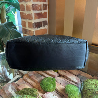 GUCCI Black Embossed Miss GG Hobo