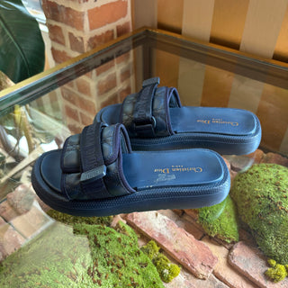 DIOR Dio(r)evolution Navy Slide Sandals