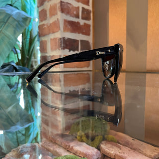 DIOR Collection "Les Marquises" 29AHA Black Acetate Cat Eye Sunglasses