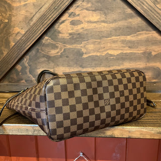 LOUIS VUITTON Neverfull MM Damier Ebene Brown Canvas Tote