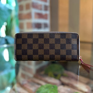 LOUIS VUITTON Clemence Damier Ebene Canvas Wallet