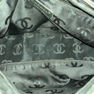 CHANEL Wild Stitch Black Calfskin Leather Shoulder Bag