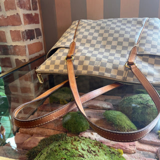 LOUIS VUITTON Totally MM Damier Azur Canvas Tote