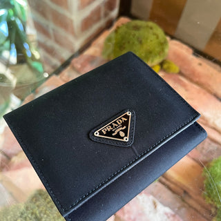 PRADA Black Nylon Wallet