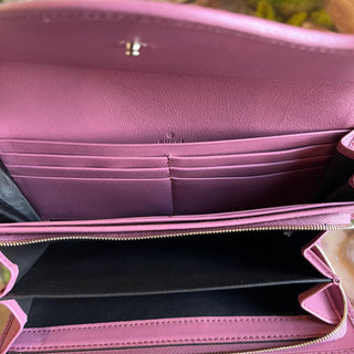 GUCCI Pink Trim GG Web Canvas Interlocking  Wallet
