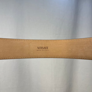 VERSACE Heritage Leather Black Belt 90/36