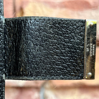 GUCCI Black GG Canvas Push Snap Checkbook