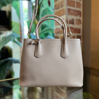PRADA Double Medium Pink Saffiano Leather Tote