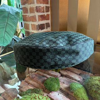 GUCCI GG Green Canvas Hobo