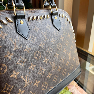 LOUIS VUITTON Alma PM Monogram Metal Stones Top Handle