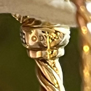 DAVID YURMAN Petite Buckle 18K Yellow Gold with Diamonds Ring