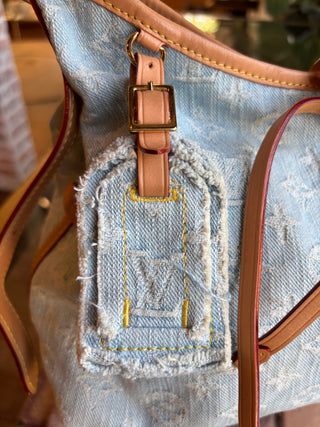 LOUIS VUITTON Denim Carryall PM W/ Pouch